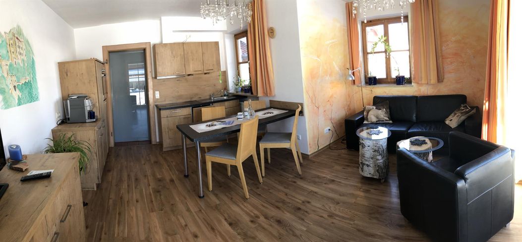 Küche der Fewo Schloßblick