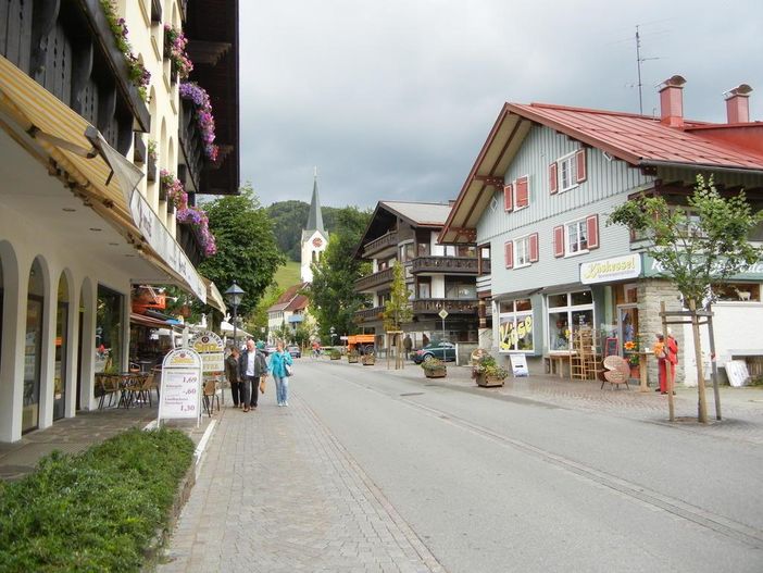 Fußgängerzone in Oberstaufen