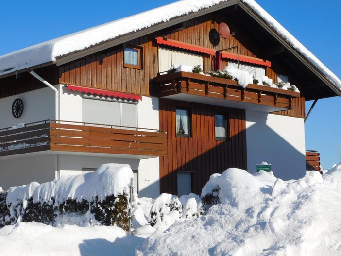 Fewo "Rubihorn" Giebelseite Winter