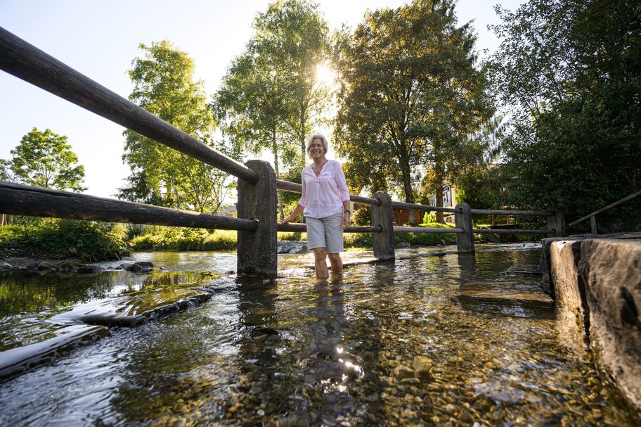 Natur-Kneipp-Becken in Fischen im Allgäu