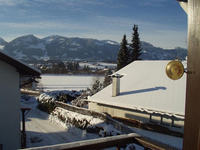 Balkonausblick Winter