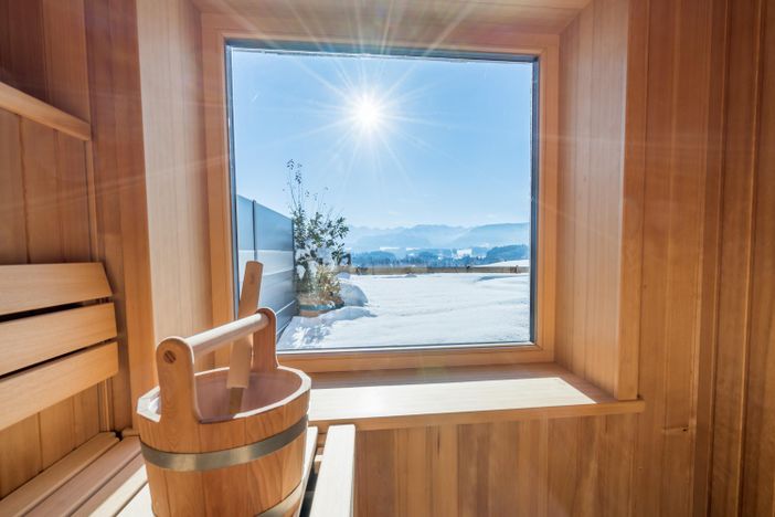 Sauna mit Traumaussicht
