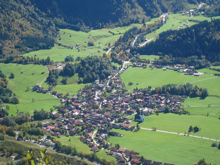 von oben