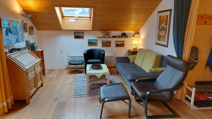 Wohnzimmer mit Schlafcouch