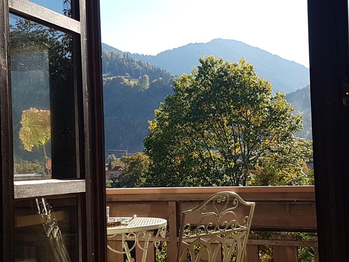 Blick auf dem Balkon