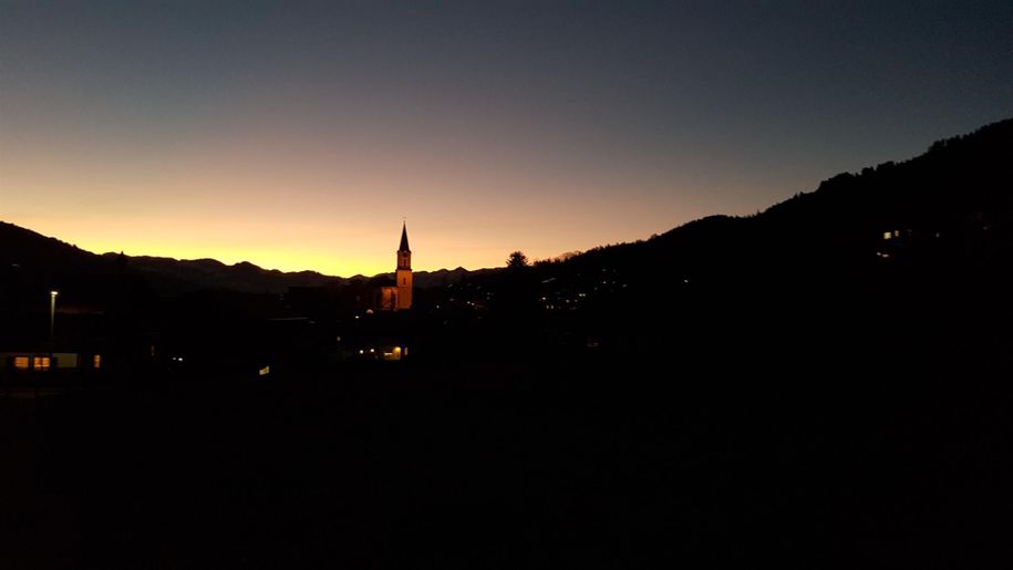 Sommerabend Blick Richtung Hindelang