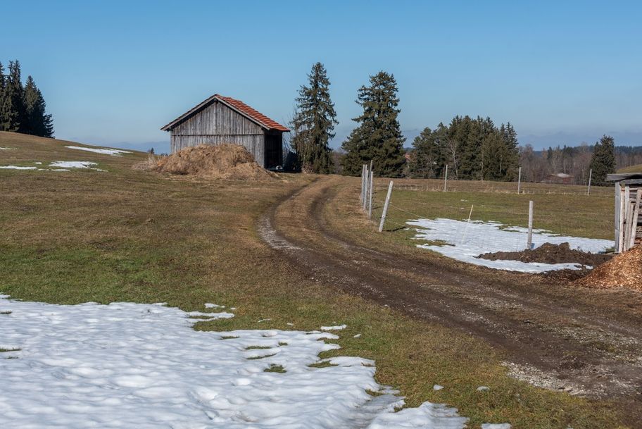 Feldweg zwischen Lengenwang und Sigratsbold.