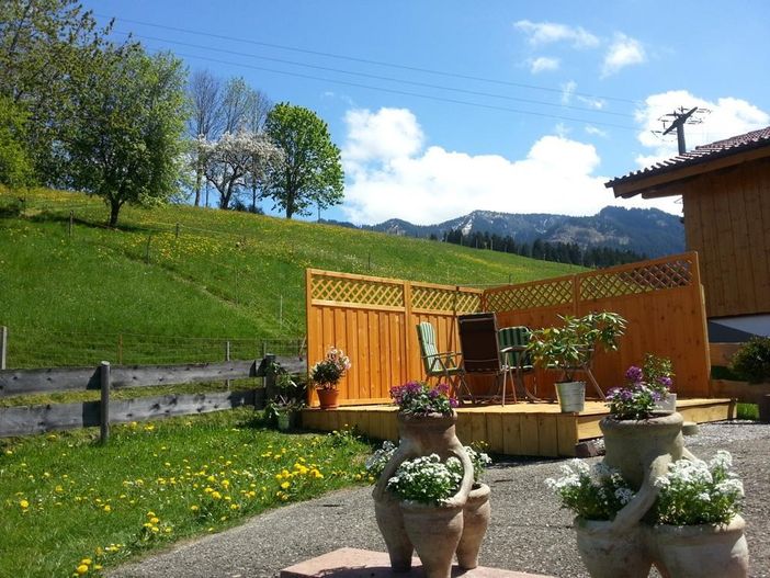Terrasse/Freisitz 2 Blick auf Berge
