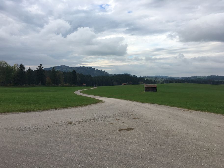 Schotterweg Richtung Speiden