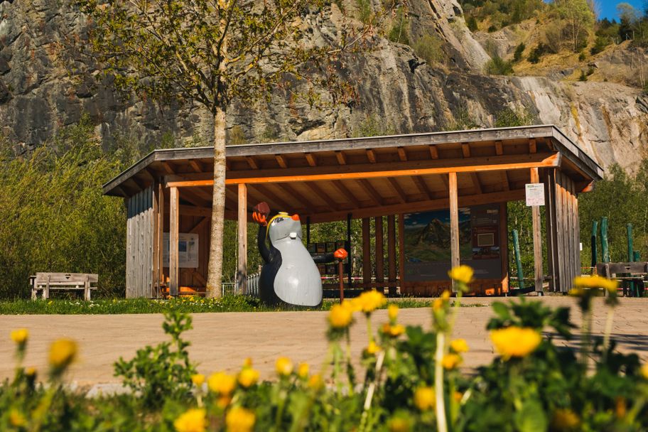 An der Naturerlebnisstation am Steinbruch