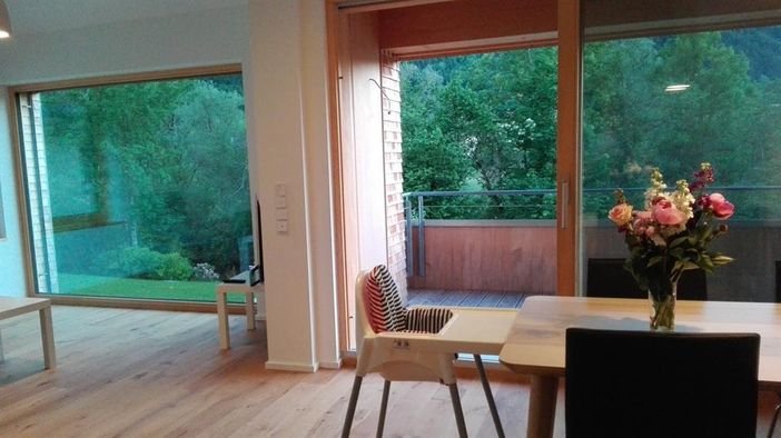 Wohn-und Essbereich der 3-Zimmer-Wohnung