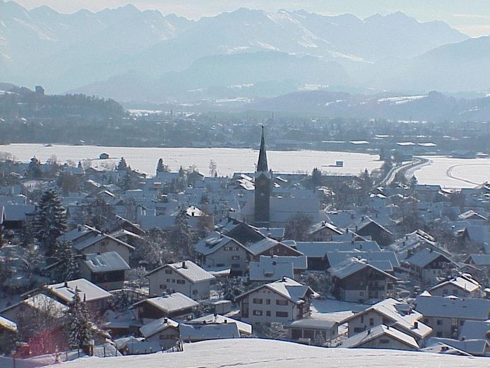 Blick auf Burgberg vom Weinberg