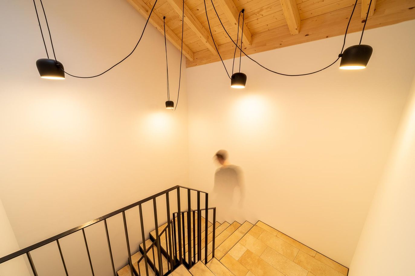 Treppenhaus im Testbetrieb Celia