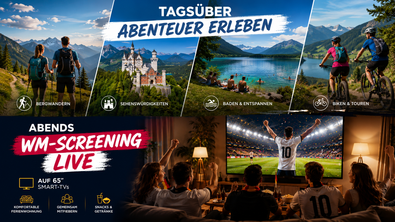 Urlaub genießen & WM screenen