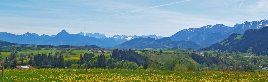 Panorama vom Almcafé Schnakenhöhe