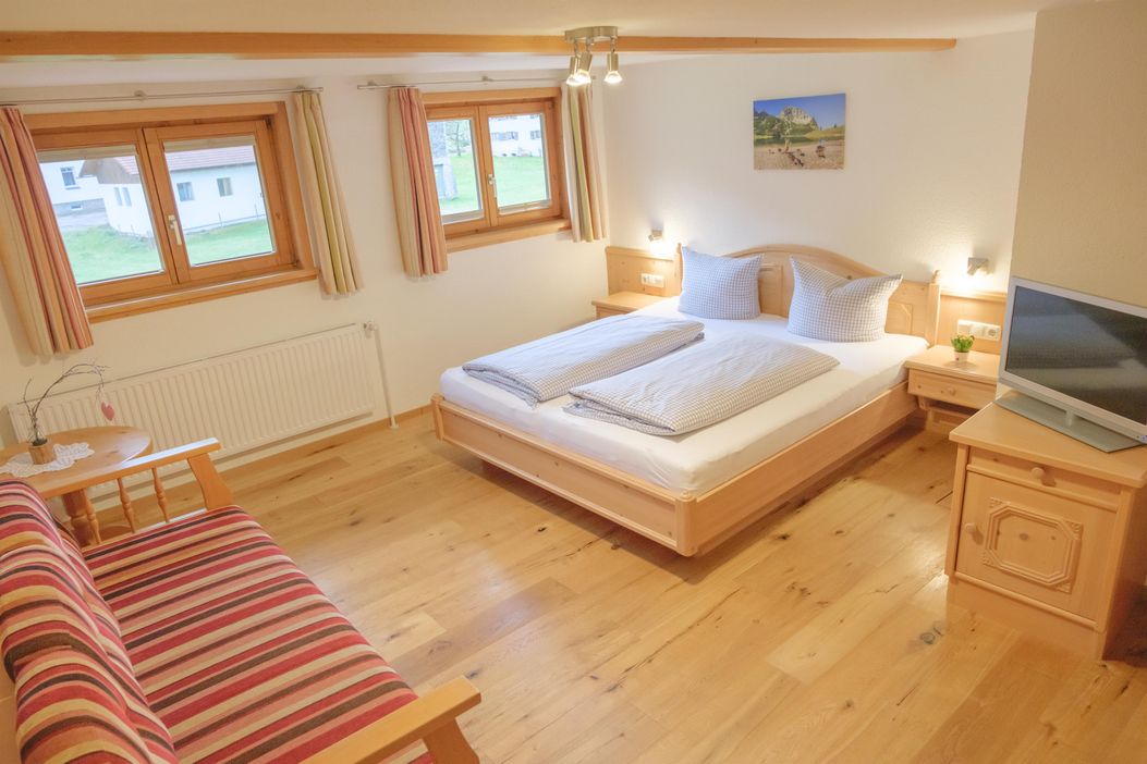 Wohn-/ Schlafzimmer - Fewo Waldblick