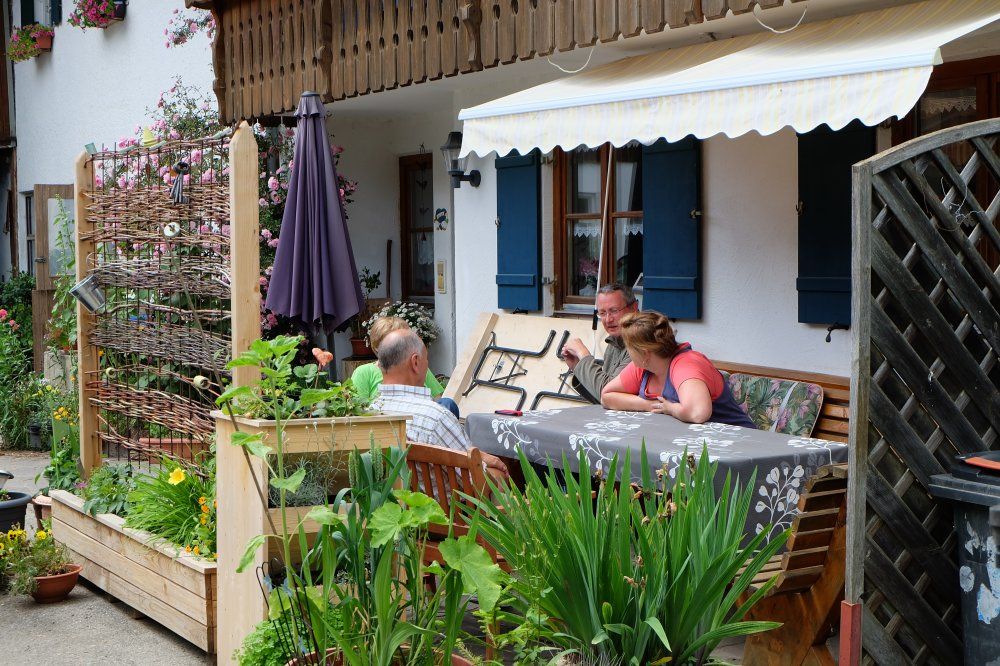 Unsere Gästeterrasse