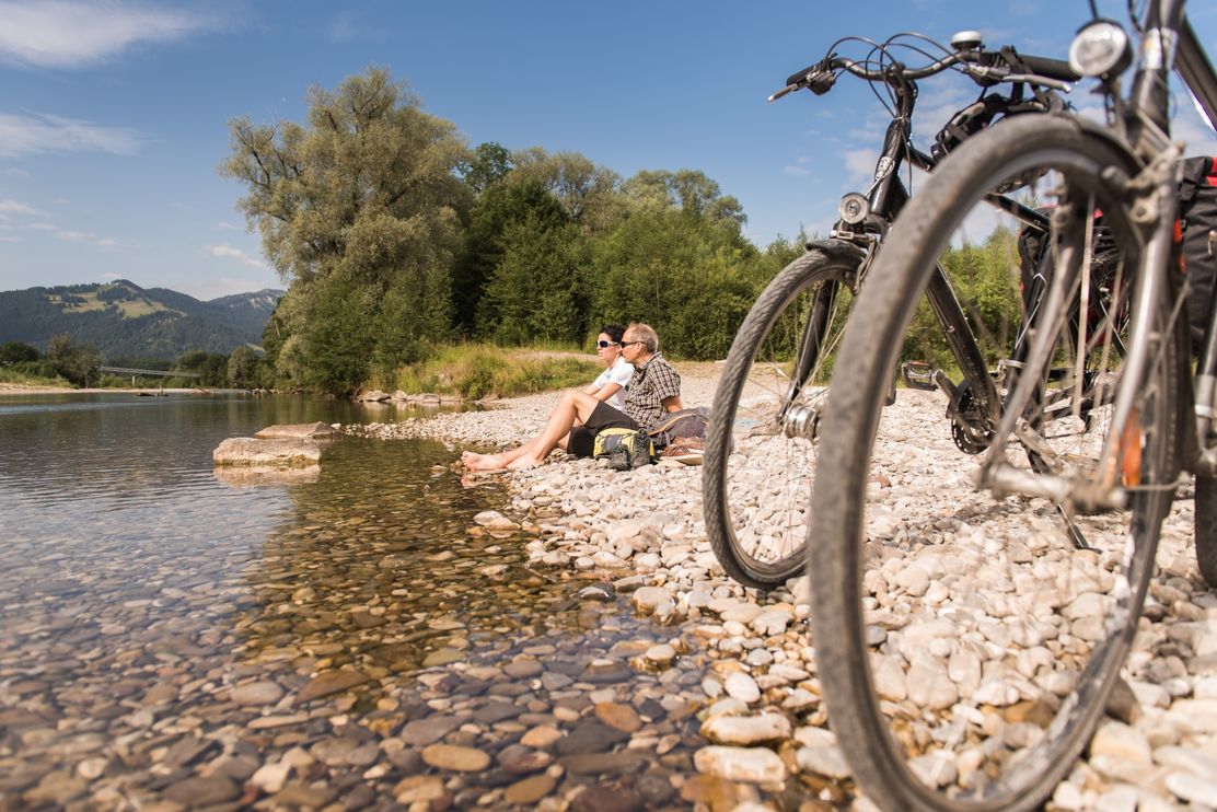 Rast an der Iller