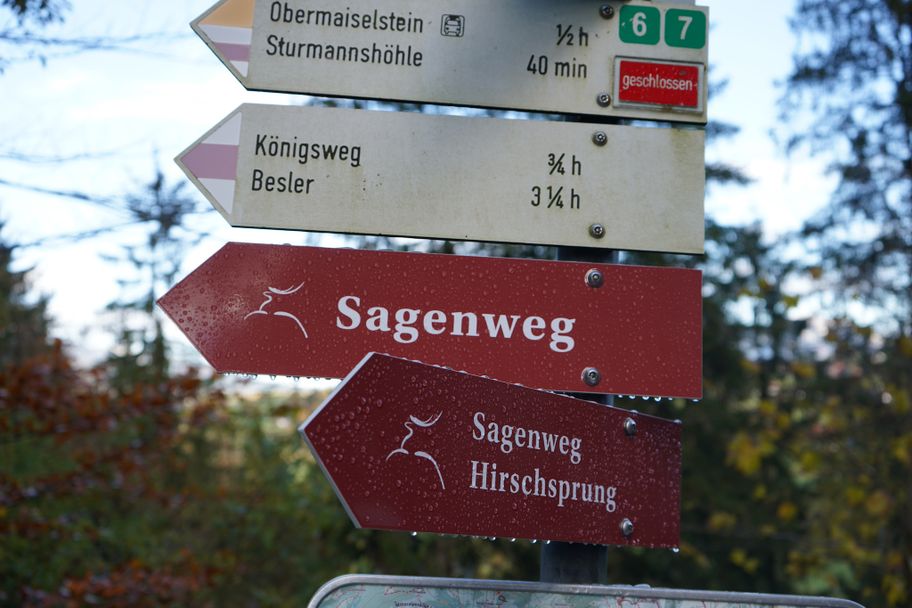 Sagenweg zur Sturmannshöhle in Obermaiselstein im Allgäu
