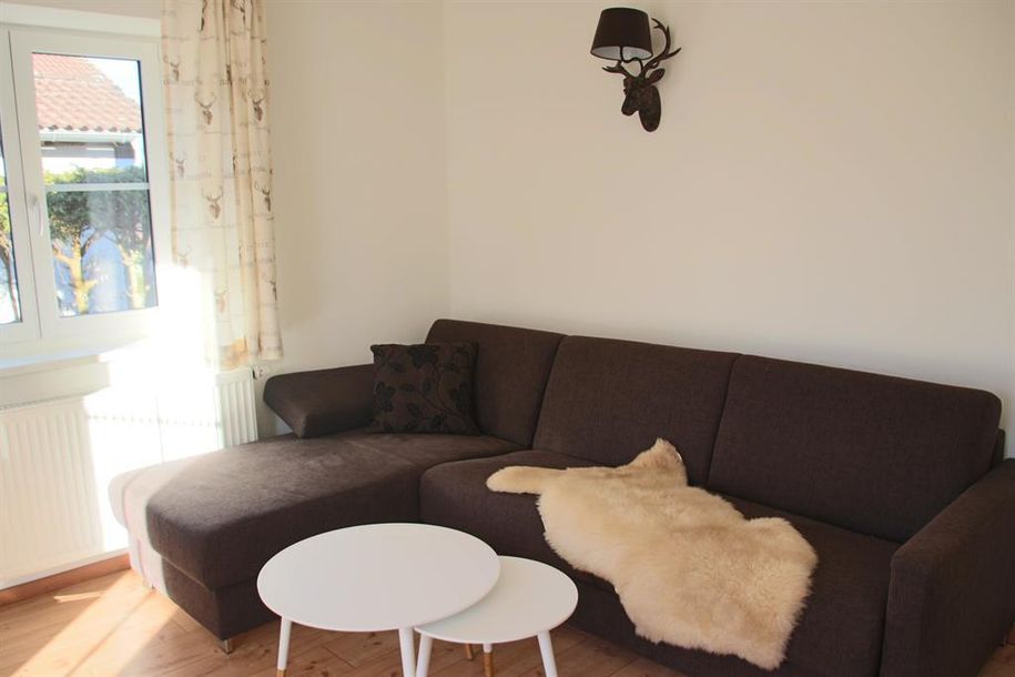Wohnzimmer mit Schlafcouch