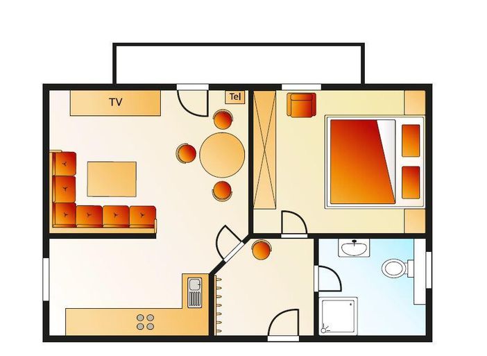 Grundriss Whg 2
