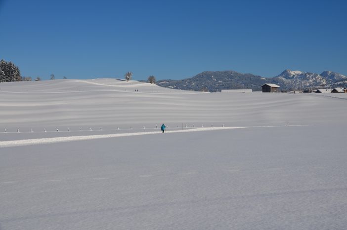 Winterlandschaft Langlauf