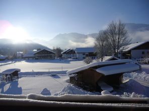 Winterblick von Ihrem Balkon