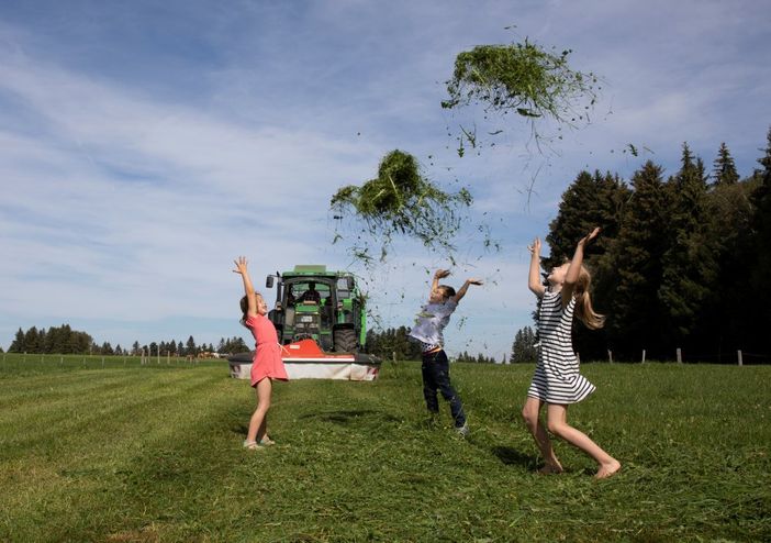 Spaß im Gras!