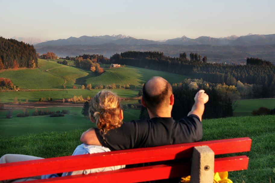 Rundweg von Ermengerst über den Radwanderweg Kempten-Isny nach Wagenbühl