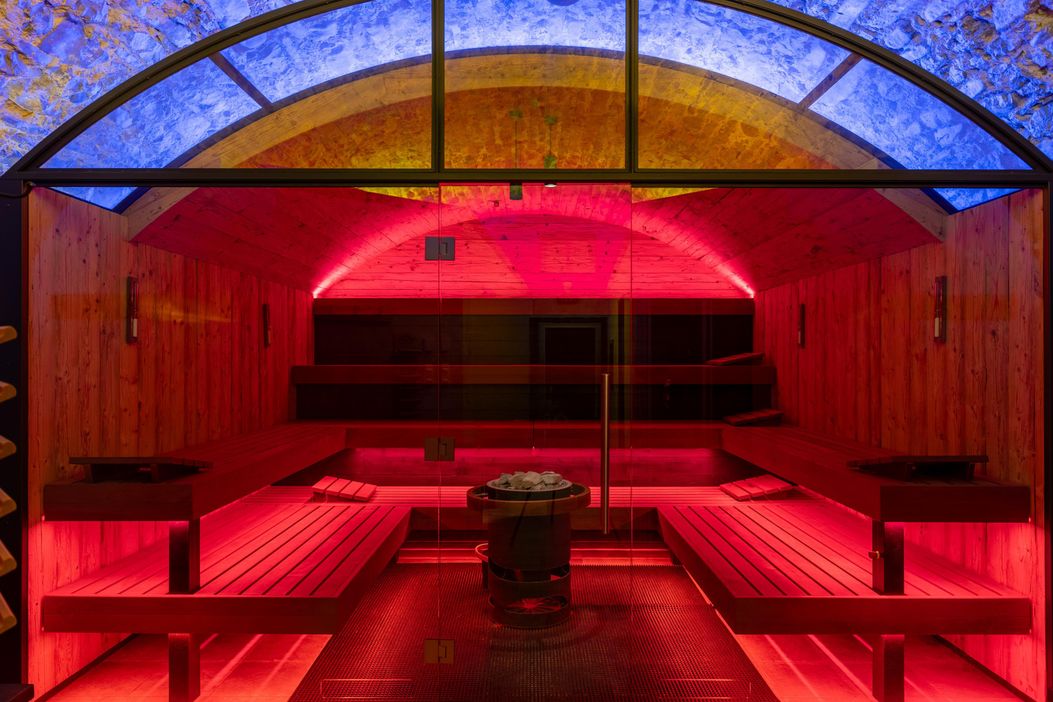 Sauna im "SPA Felsengewölbe"