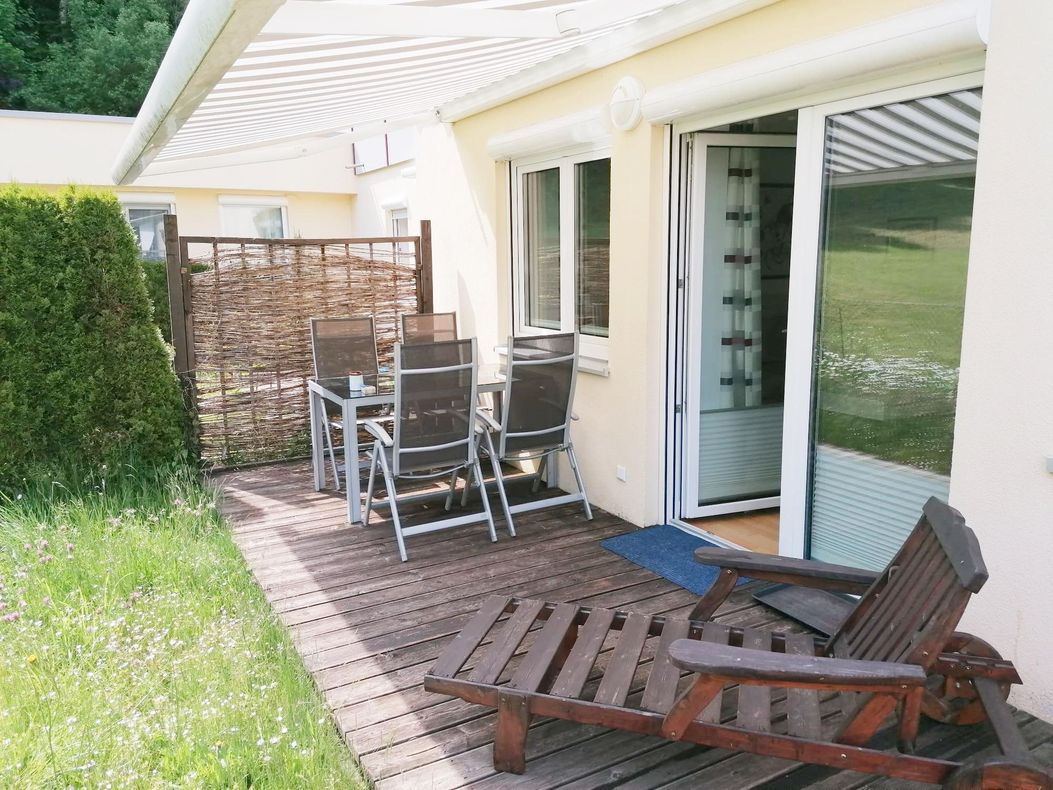 Terrasse Zugang von Wohnzimmer