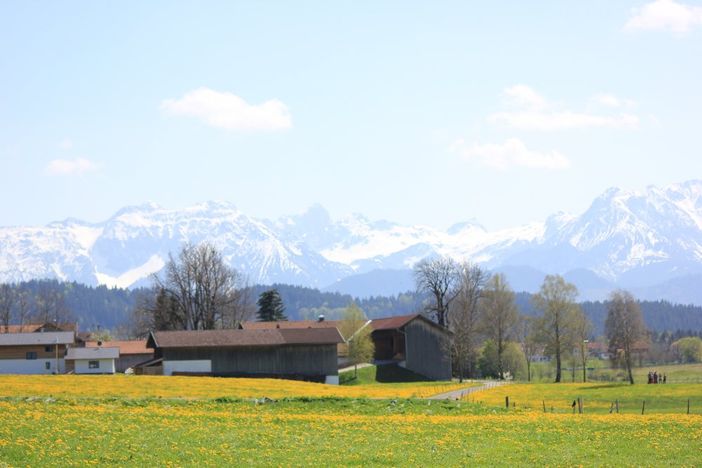 Ausblick vom Milchviehstall