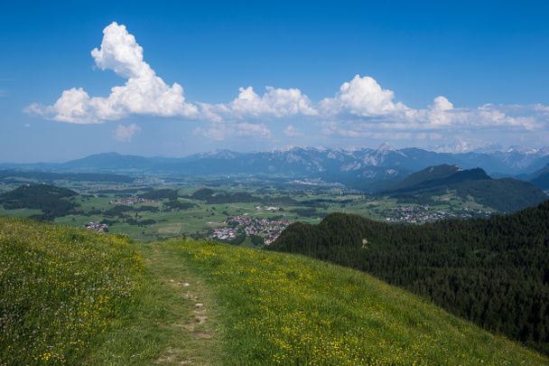 Blick auf Pfronten - nähe Kappler Alpe