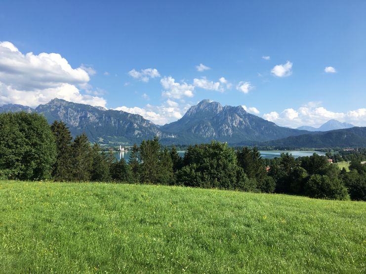 Blick von der Bleick auf den Säuling