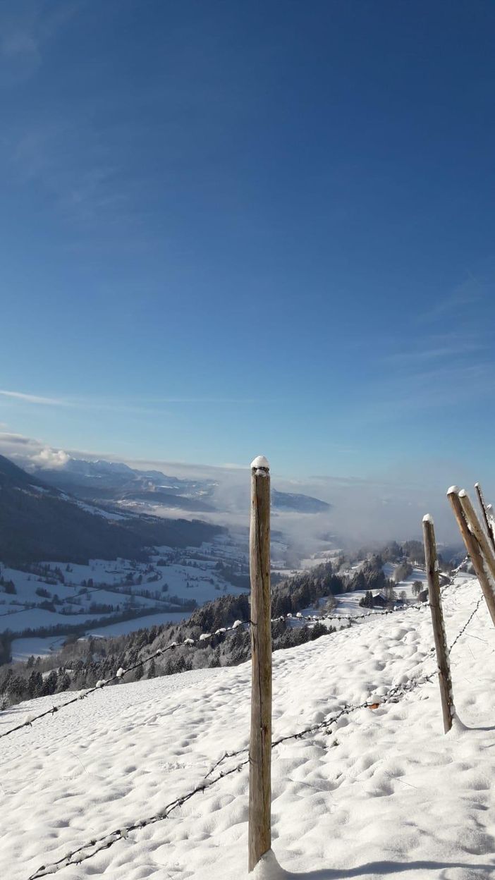 Sonne Panorma Allgäu Langlauf Ski Wandern Touren S