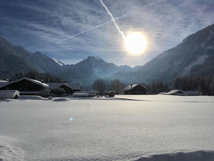 Blick Richtung Hintersteiner Tal im Winter