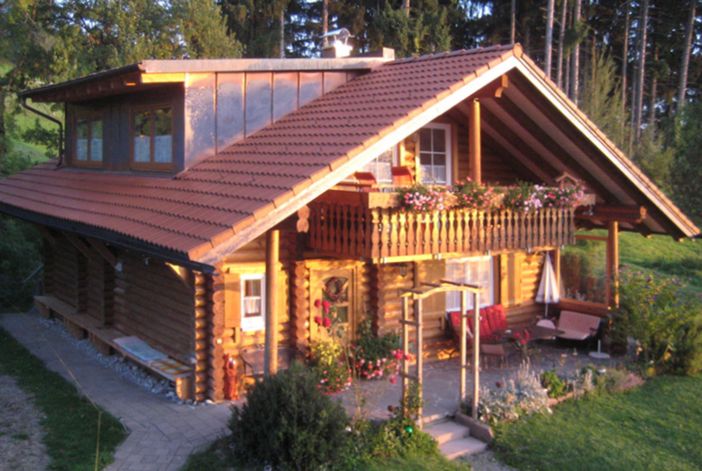 Unser Blockhaus mit Solarium