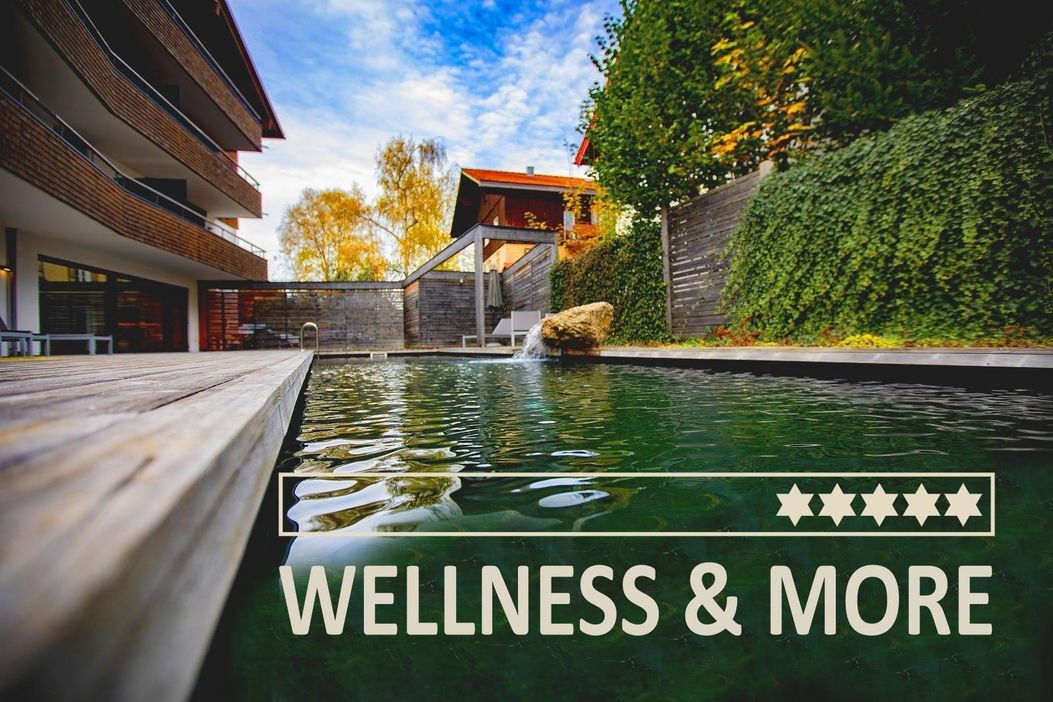 Gartenpool im Sommer