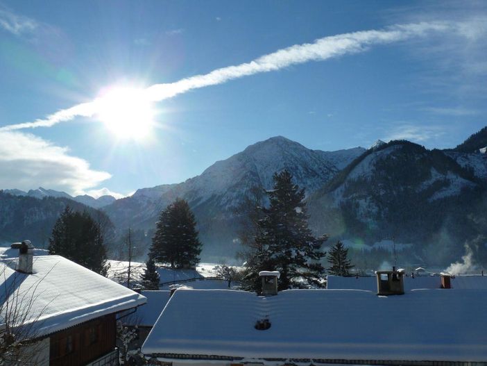 Balkon Aussicht Winter
