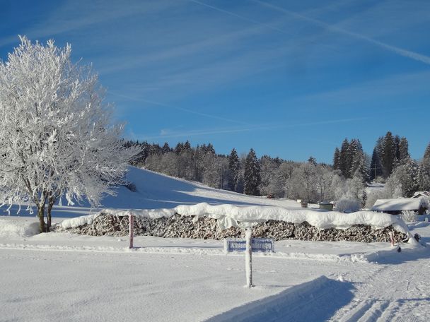 Winterlandschaft Weitnau Winterwanderweg