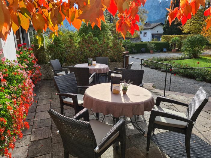 Terrasse im Herbst