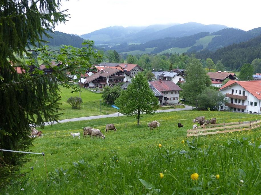 Familienidylle über Unterjoch