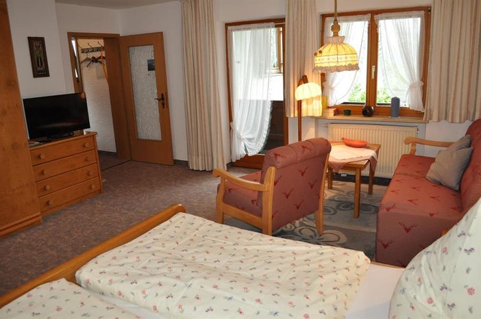 Ferienwohnung Hornbahn Sitzbereich