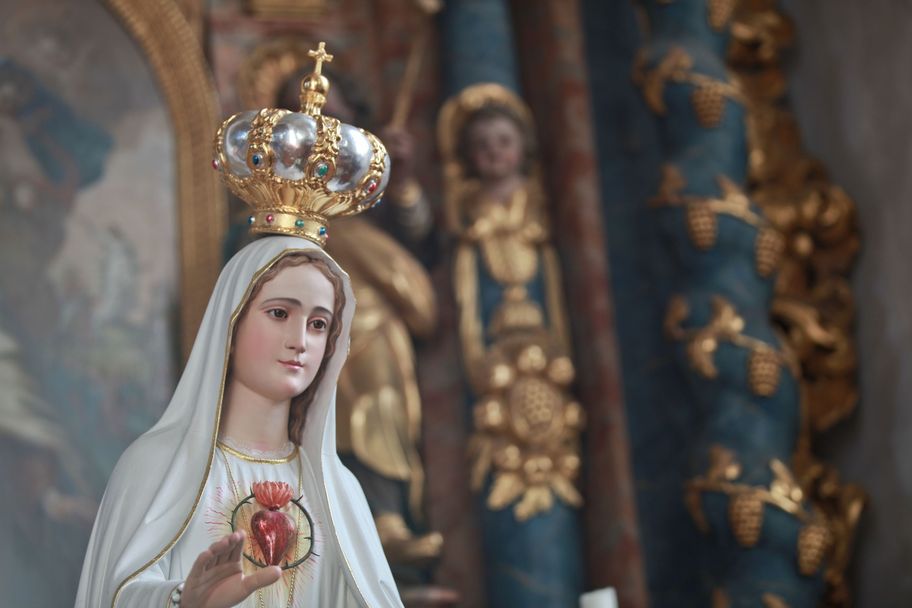 In der Wallfahrtskirche Maria Rain