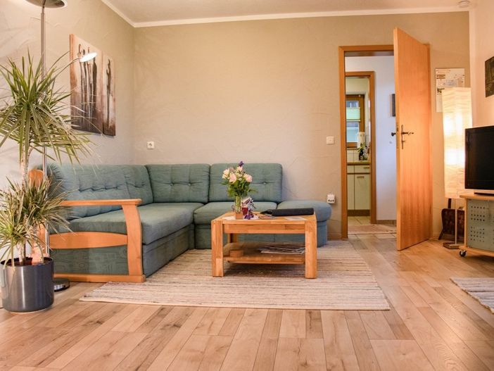 Wohnraum mit Ausziehsofa