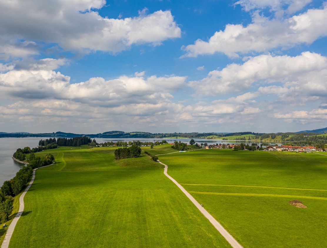 Weg von Brunnen nach Waltenhofen - Forggensee Schwangau