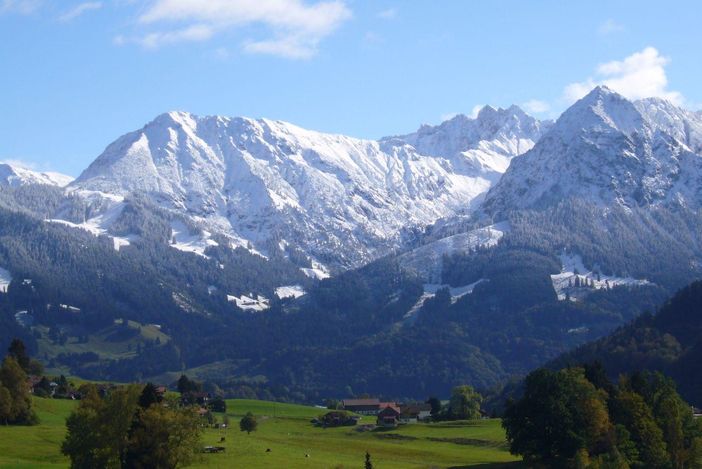 Bergblick aus der Ferienwohnung