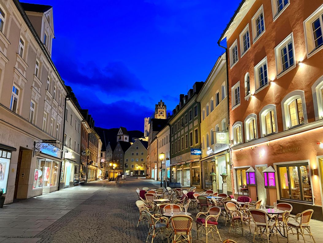 Füssen Fußgängerzone Reichenstraße