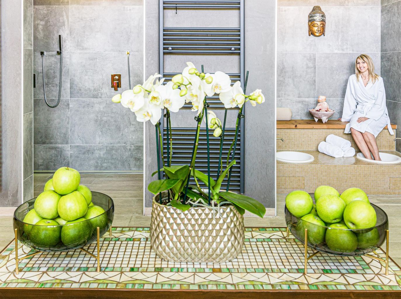 Duschen Sauna neu klein