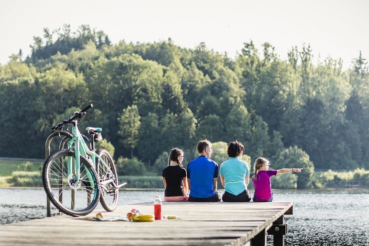 Badesteg am Neuravensburger Weiher